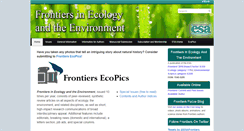 Desktop Screenshot of frontiersinecology.org