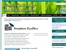 Tablet Screenshot of frontiersinecology.org